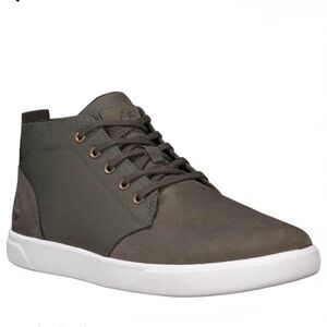 Timberland Groveton Chukka Boots Nubuck Canvas High Top Lace Up Sneaker Shoes